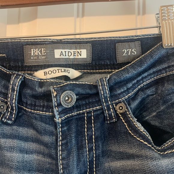 BKE Womens Denim Jeans Bootleg 27S - Picture 3 of 4